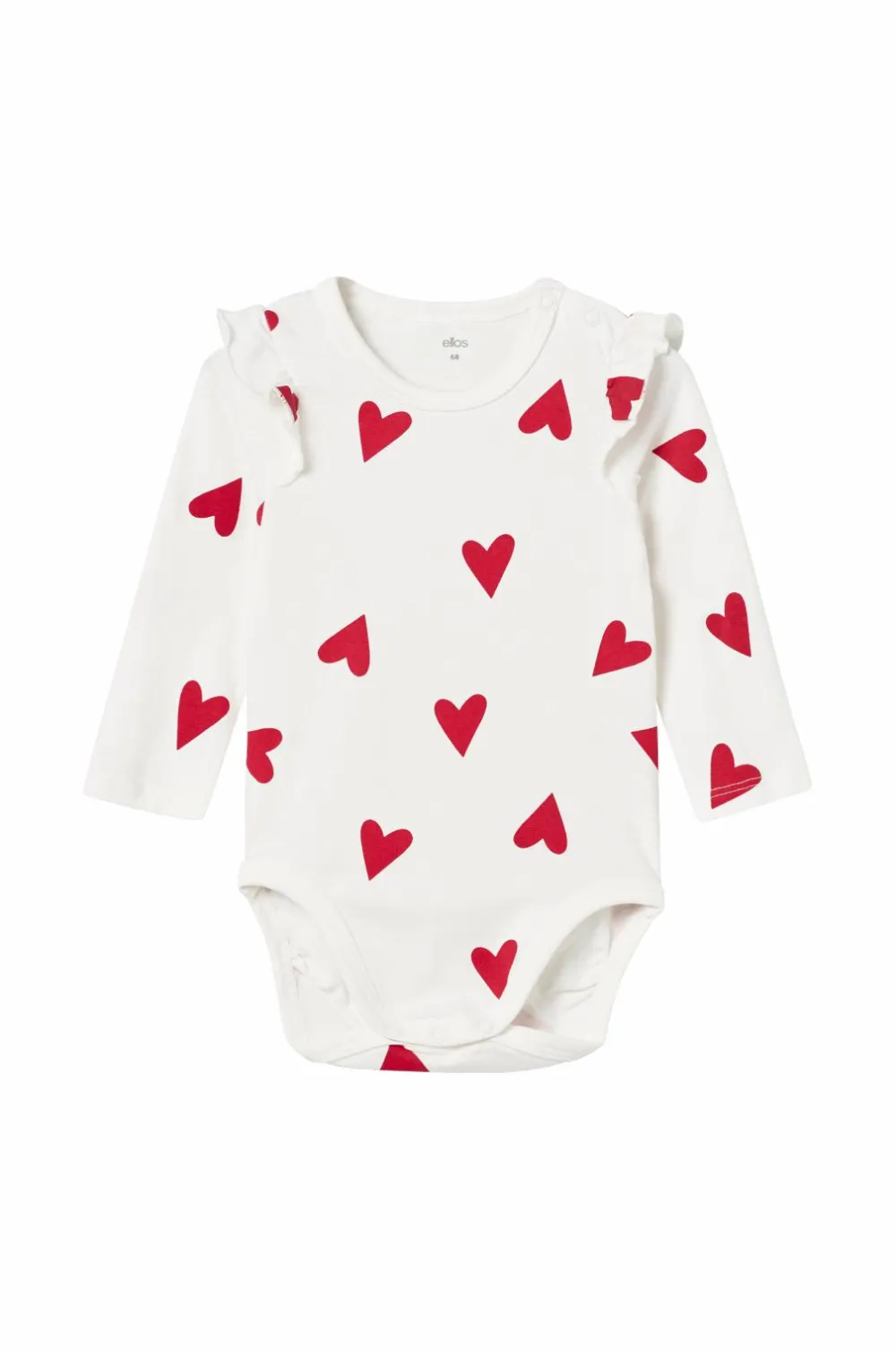 Ellos Collection Body Disa Hvidt hjerte mønster Discount