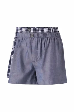 Ellos Collection Boksershorts Sanford 2-pak Blå + ternet Clearance