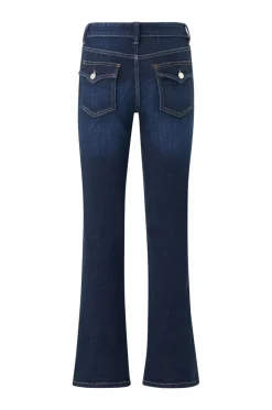 Ellos Collection Bootcut jeans med baglommer mørk blå Outlet