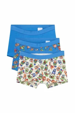 Ellos Collection Boxershorts 3-pak Blå mønstret mix Sale