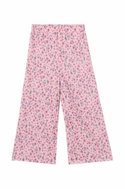 Ellos Collection Brede bukser Rosa blommig Clearance