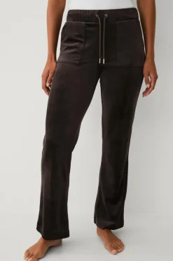 Ellos Loungewear & Homewear>Collection Bukser i velour Brun
