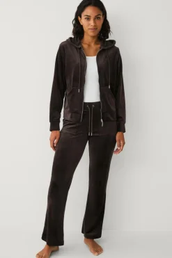 Ellos Loungewear & Homewear>Collection Bukser i velour Brun