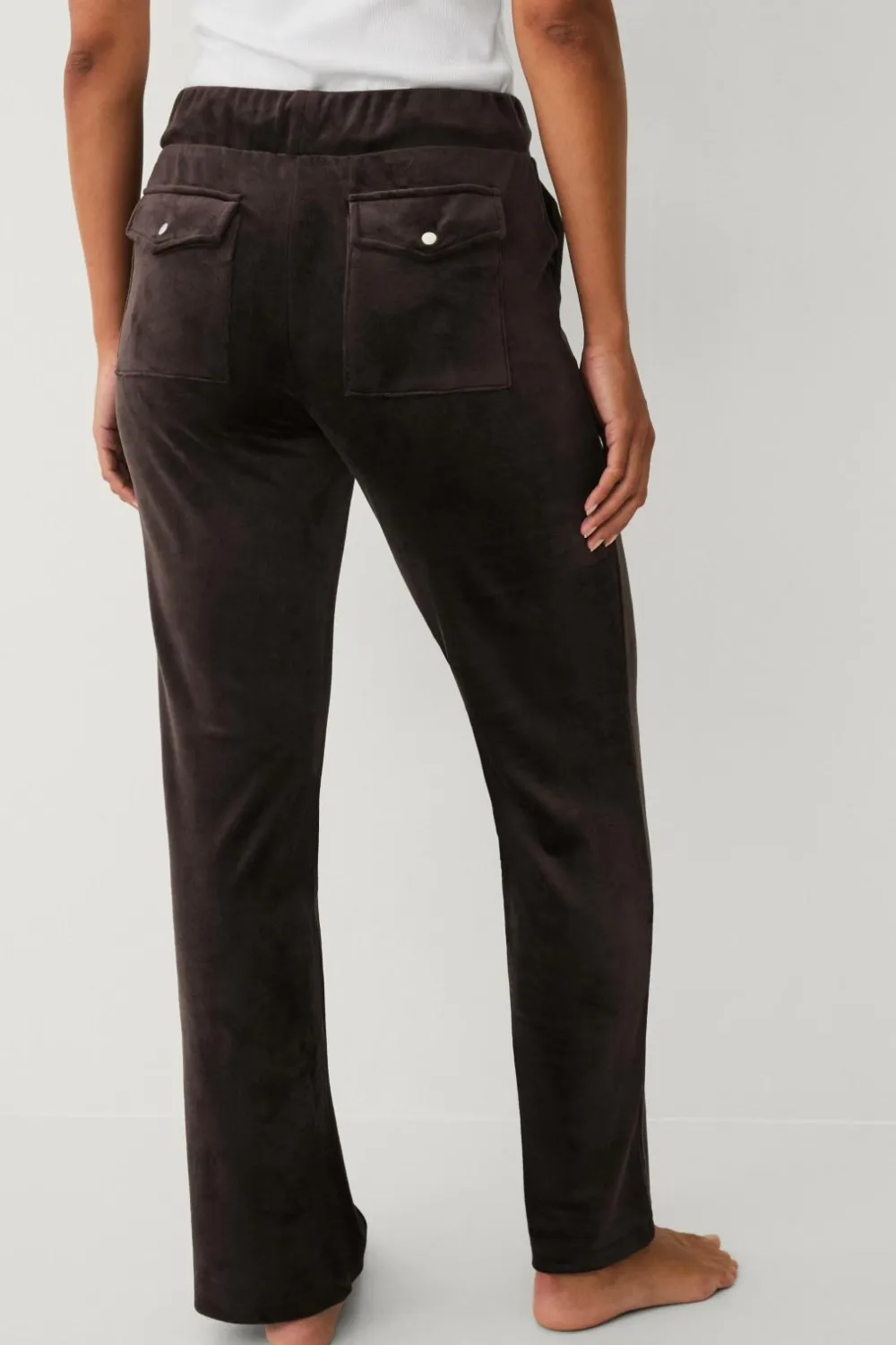 Ellos Loungewear & Homewear>Collection Bukser i velour Brun