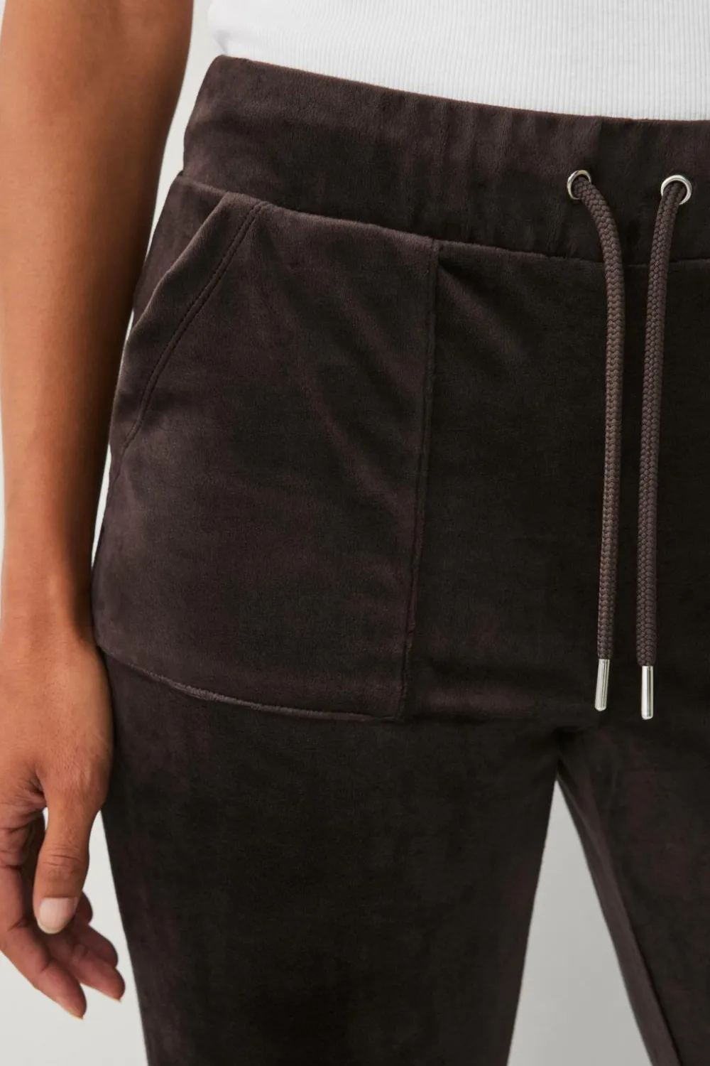 Ellos Loungewear & Homewear>Collection Bukser i velour Brun