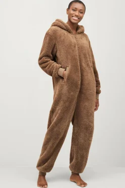 Ellos Nattøj|Loungewear & Homewear>Collection Buksekjole med ører Brun