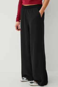 Ellos Collection Bukser med brede ben sort Hot