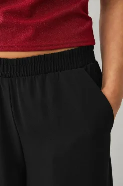 Ellos Collection Bukser med brede ben sort Hot