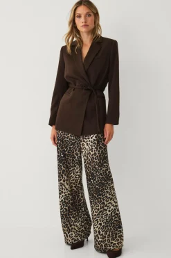 Ellos Collection Bukser i satin Leo aop Best