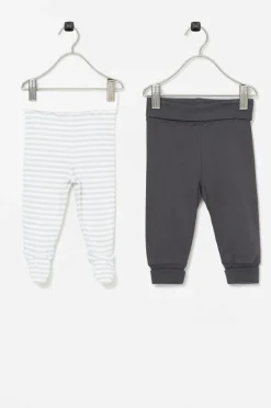 Ellos Collection Bukser Tori 2-pak Sort + stribet Hot