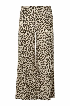 Ellos Collection Bukser i viskose Leopard printet Online
