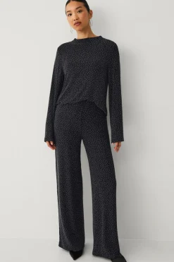 Ellos Collection Bukser med vidde ben Sort