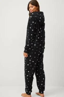 Ellos Collection Buksekjole i fleece Sortmønstret Best