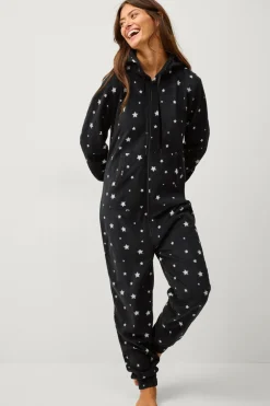 Ellos Collection Buksekjole i fleece Sortmønstret Best