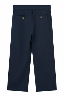 Ellos Collection Bukser i hørblanding Marineblå Hot