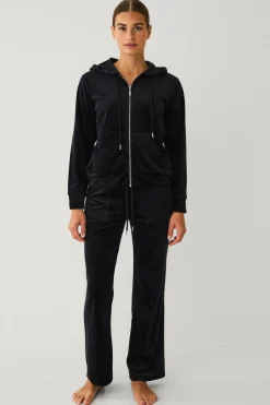 Ellos Loungewear & Homewear|Bukser>Collection Bukser i velour Sort
