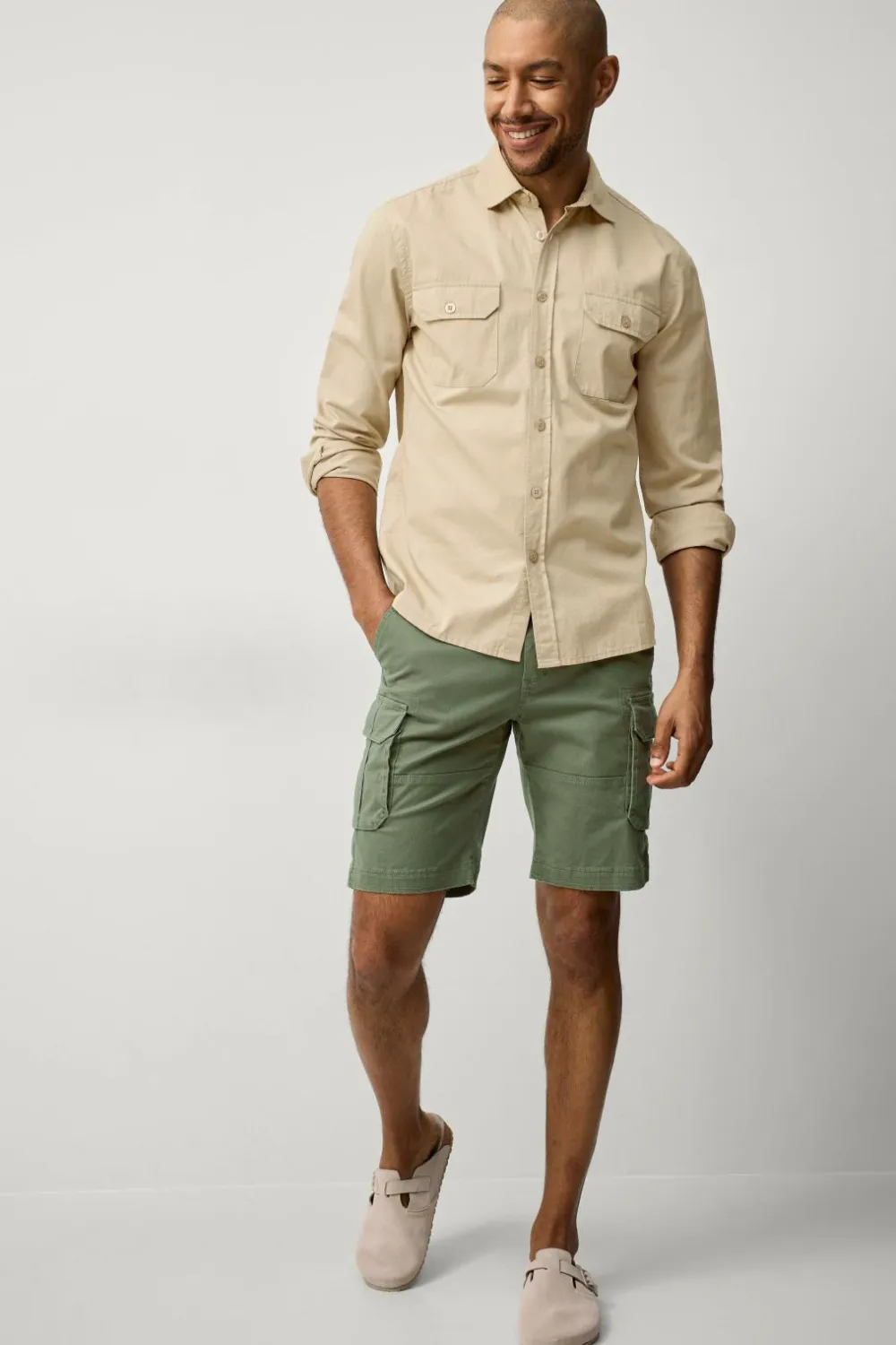 Ellos Shorts>Collection Cargo shorts Aidan Grøn