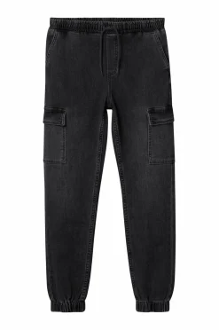 Ellos Collection Cargobukser Dylan Sort denim Discount