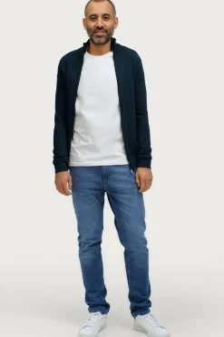 Ellos Basistøj|Trøjer>Collection Cardigan Colin Marineblå