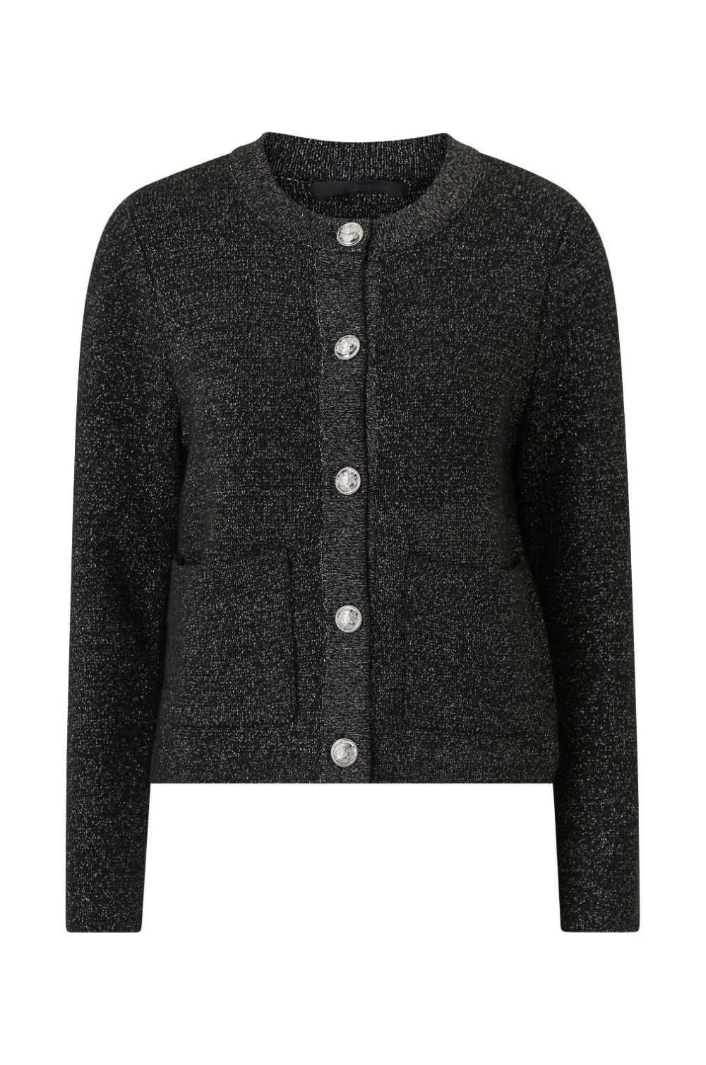 Ellos Collection Cardigan med guldfarvede knapper Sort/sølv Clearance