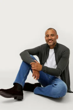 Ellos Basistøj|Trøjer>Collection Cardigan Colin Antracitgrå