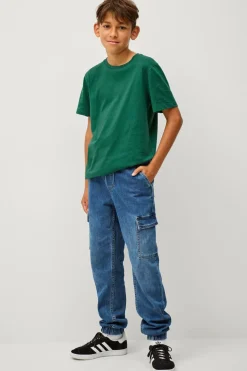 Ellos Bukser & Leggings>Collection Cargobukser Dylan Blå denim