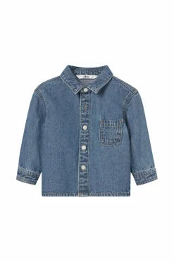 Ellos Collection Cowboyskjorte Isak Baby Denim blå Online