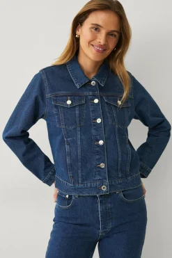 Ellos Jakker & Frakker>Collection Cowboyjakke Mørkeblå