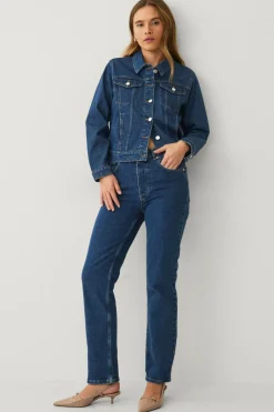 Ellos Jakker & Frakker>Collection Cowboyjakke Mørkeblå