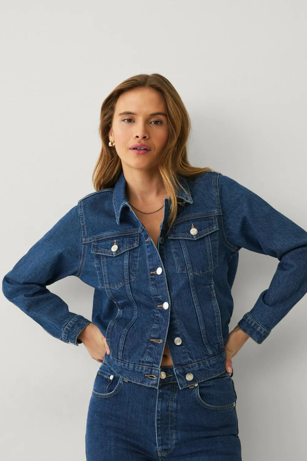 Ellos Jakker & Frakker>Collection Cowboyjakke Mørkeblå