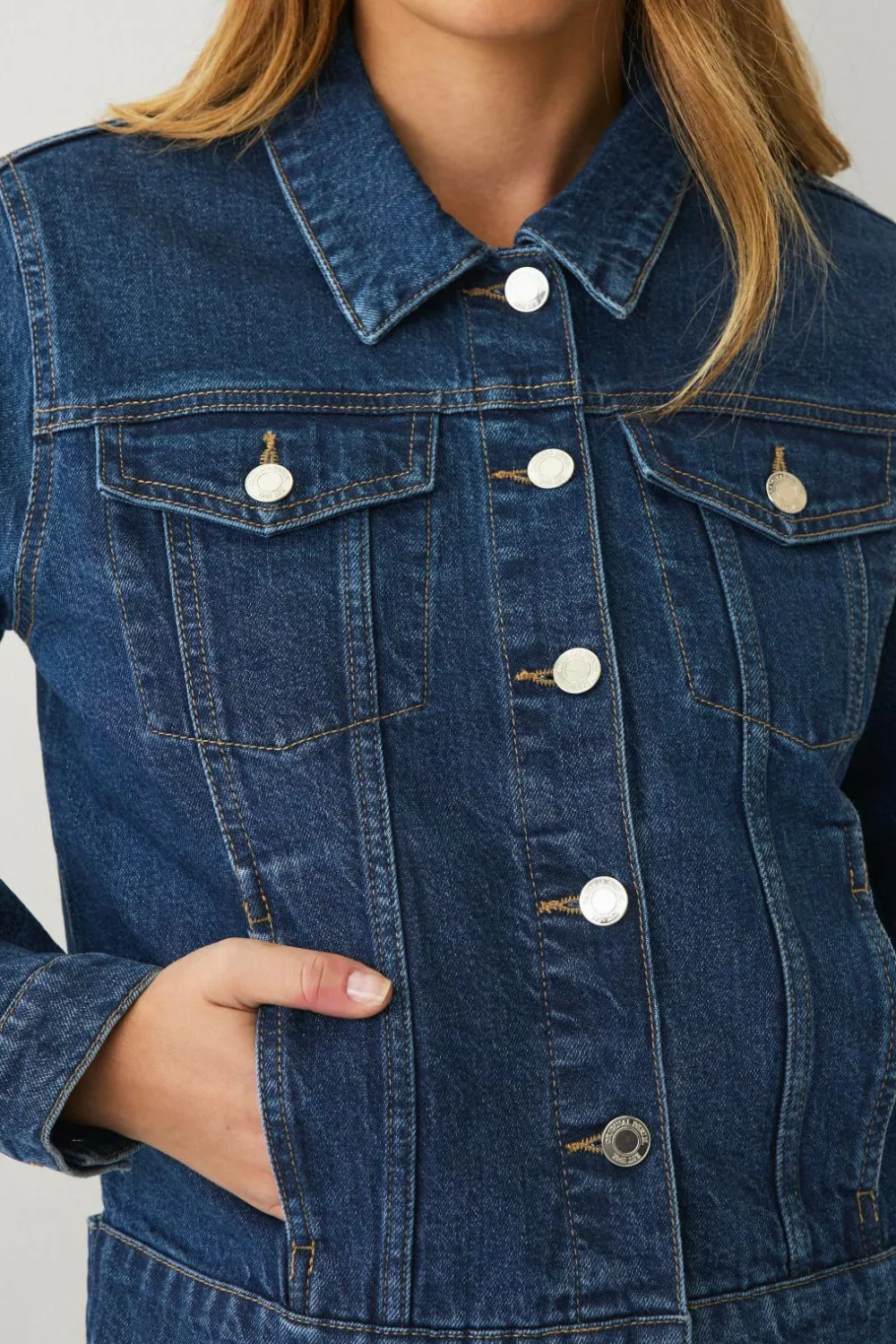 Ellos Jakker & Frakker>Collection Cowboyjakke Mørkeblå