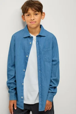 Ellos Skjorter>Collection Cowboyskjorte David Blå denim