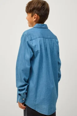 Ellos Skjorter>Collection Cowboyskjorte David Blå denim