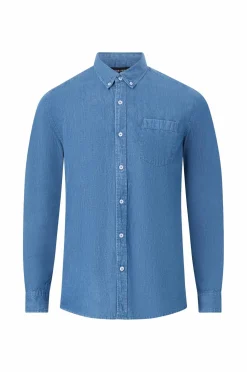 Ellos Collection Cowboyskjorte Bryant Lyseblå denim Sale