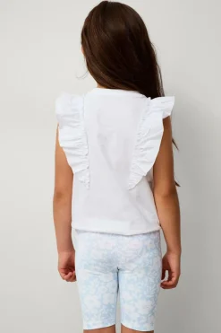 Ellos Collection Cykelshorts Phoebe 2-pak Hvid + blå blomstret Sale