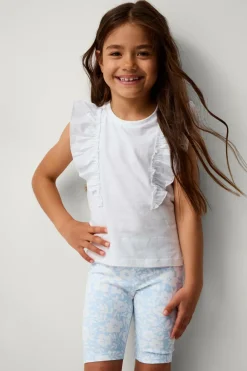 Ellos Collection Cykelshorts Phoebe 2-pak Hvid + blå blomstret Sale