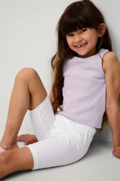 Ellos Sæt Til Børn>Collection Cykelshorts Phoebe 2-pak Hvid + lilla
