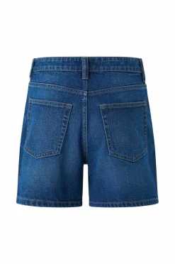 Ellos Collection Denimshorts Petra Mom Mørkeblå Online