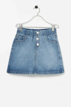 Ellos Collection Denimnederdel Avery Denim blå Hot