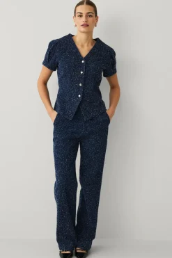 Ellos Skjorter & Bluser>Collection Denimbluse Mørkeblå