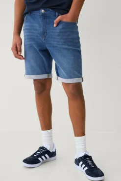 Ellos Collection Denimshorts Denim Jogger Shorts Denimblå Discount