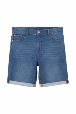 Ellos Collection Denimshorts Denim Jogger Shorts Denimblå Discount