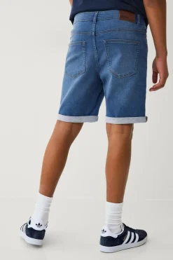 Ellos Collection Denimshorts Denim Jogger Shorts Denimblå Discount