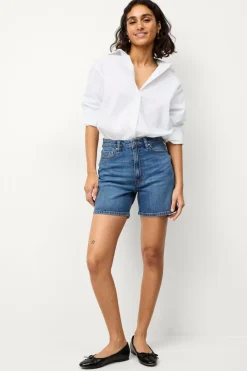 Ellos Collection Denimshorts Kiara Mom Fit Blå Outlet