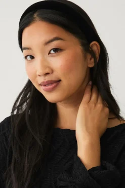 Ellos Collection Diadem i fløjl sort Online