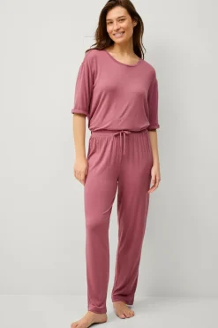 Ellos Loungewear & Homewear>Collection Elastiske bukser Rosa