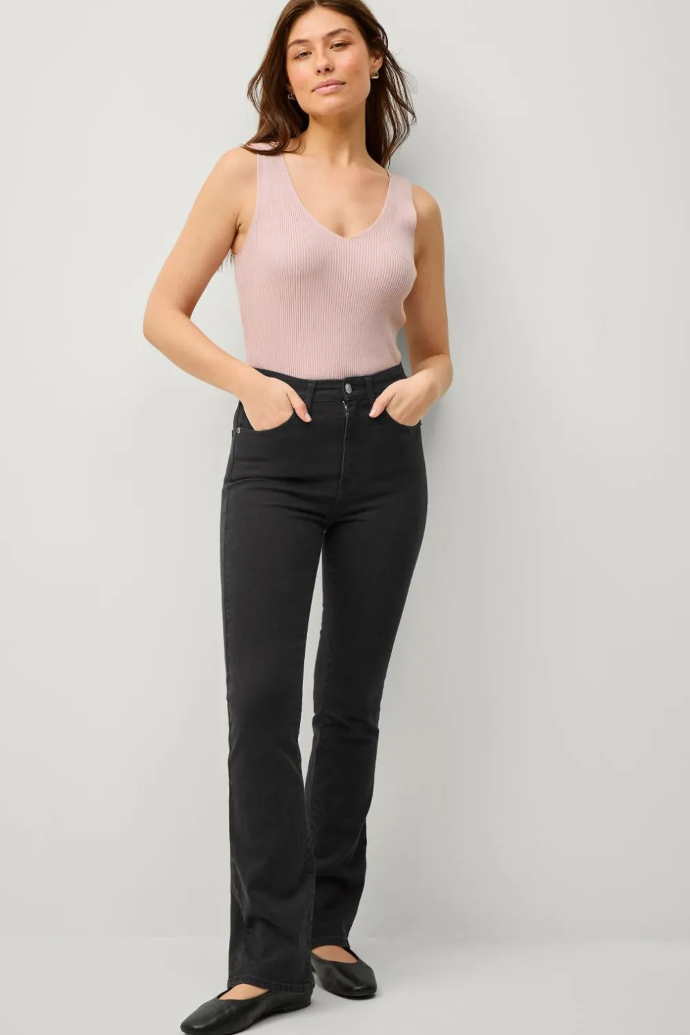 Ellos Collection Figursyet top Lyserød Clearance