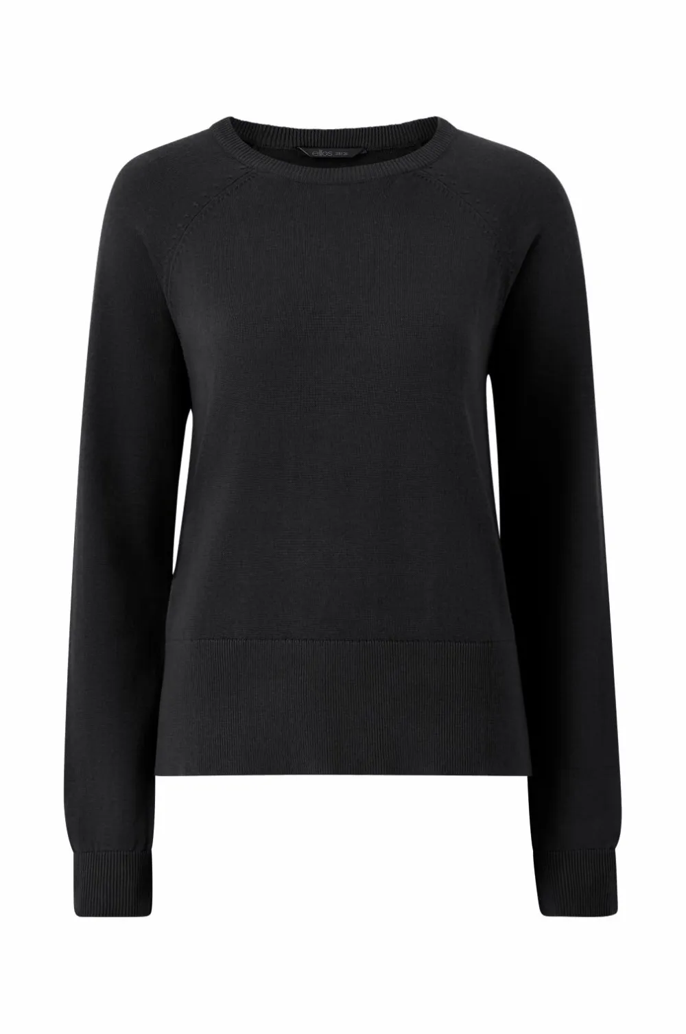 Ellos Collection Fintstrikket Pullover Sort Sale