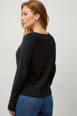 Ellos Collection Fintstrikket Pullover Sort Sale