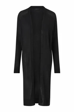 Ellos Basistøj|Trøjer & Cardigans>Collection Fintstrikket cardigan Sort